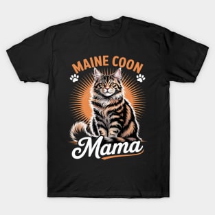 Maine Coon Cat Breed Pet - Maine Coon Mama T-Shirt